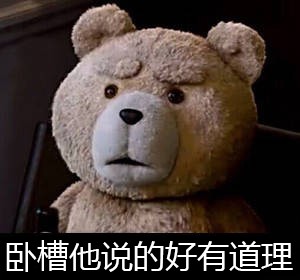 泰迪熊表情包-卧槽 他说的好有道理