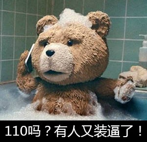 泰迪熊表情包-110吗？有人装逼-