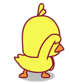 彩色动态小黄鸭表情包-7 