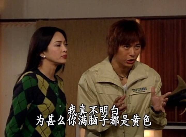 TVB剧经典名言：我真不明白_为什么你满脑子都是黄色-TVB表情包,满脑子都是黄色表情包,经典名场面,万恶之源