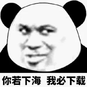猥琐熊猫头：你若下海_我必下载-下海表情包,熊猫头表情包