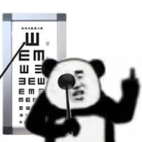 熊猫头做视力测试-熊猫头