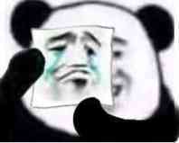 熊猫哭脸表情包图片