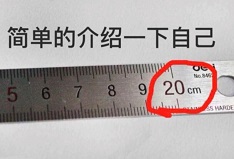 简单的介绍一下自己：长度20cm_20公分_20厘米