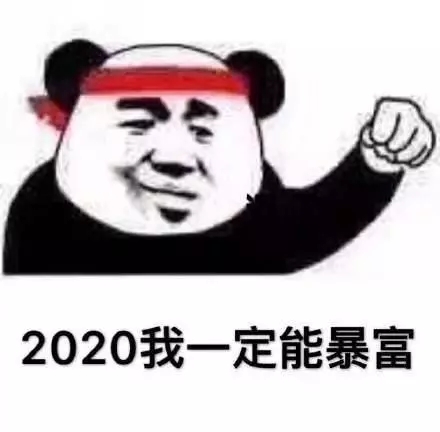 熊猫头-2020我一定能暴富-