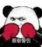 熊猫头警告表情包-泰拳警告-熊猫头表情包,警告表情包,泰拳